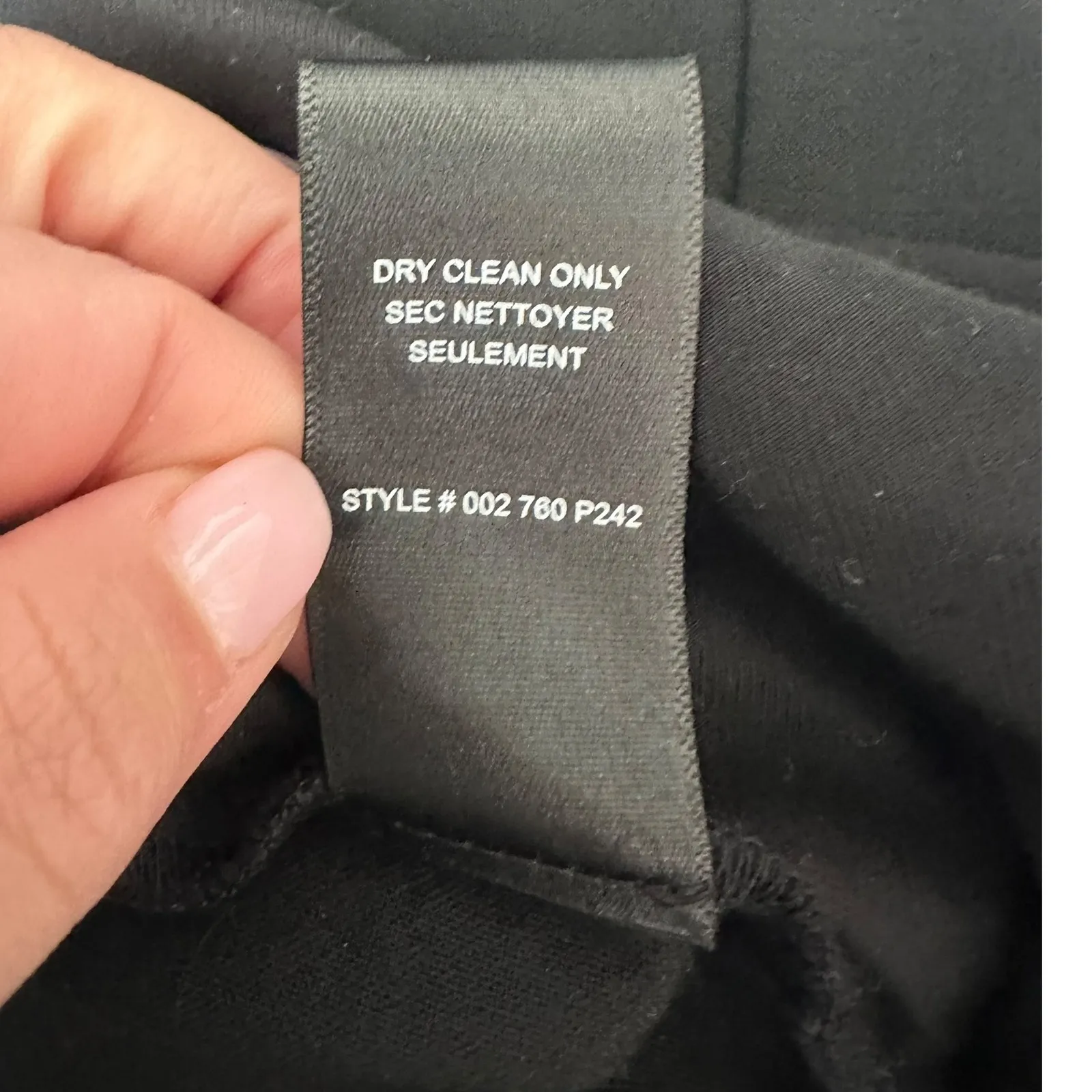 Tailored by Rebecca Taylor Black clean suit Cropped Wide Leg Pant 10 NEW $295 - Image 7