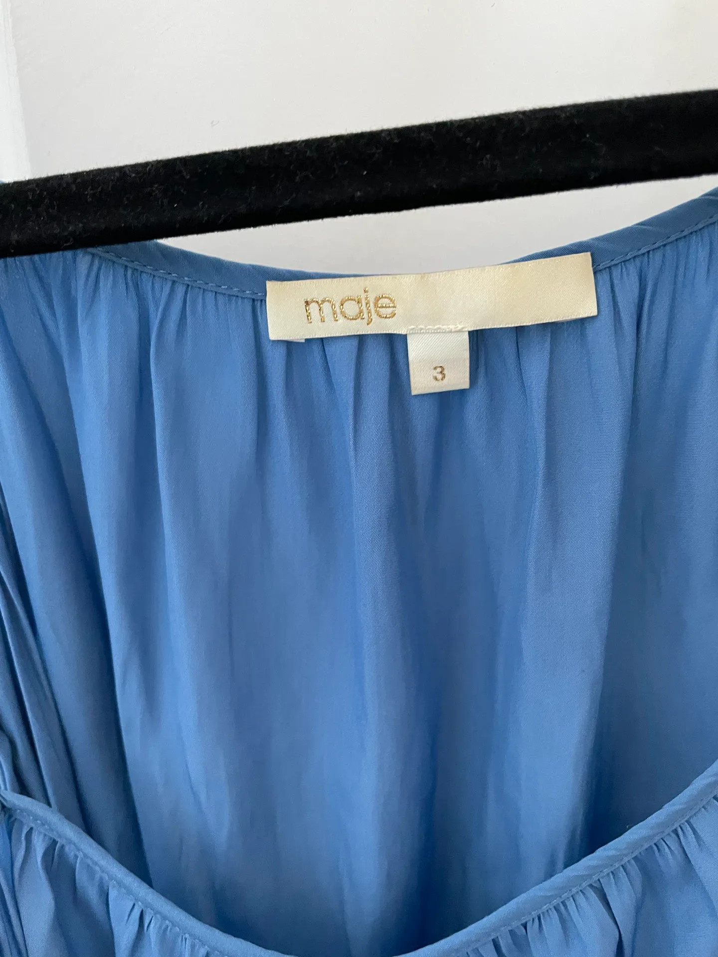 Maje Blue Off-the-shoulder Longsleeve - Image 4