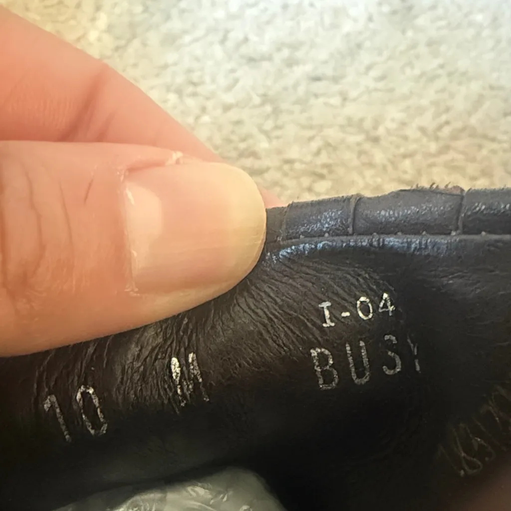 Donald J. Pliner Dark Brown Leather Slip - Image 7