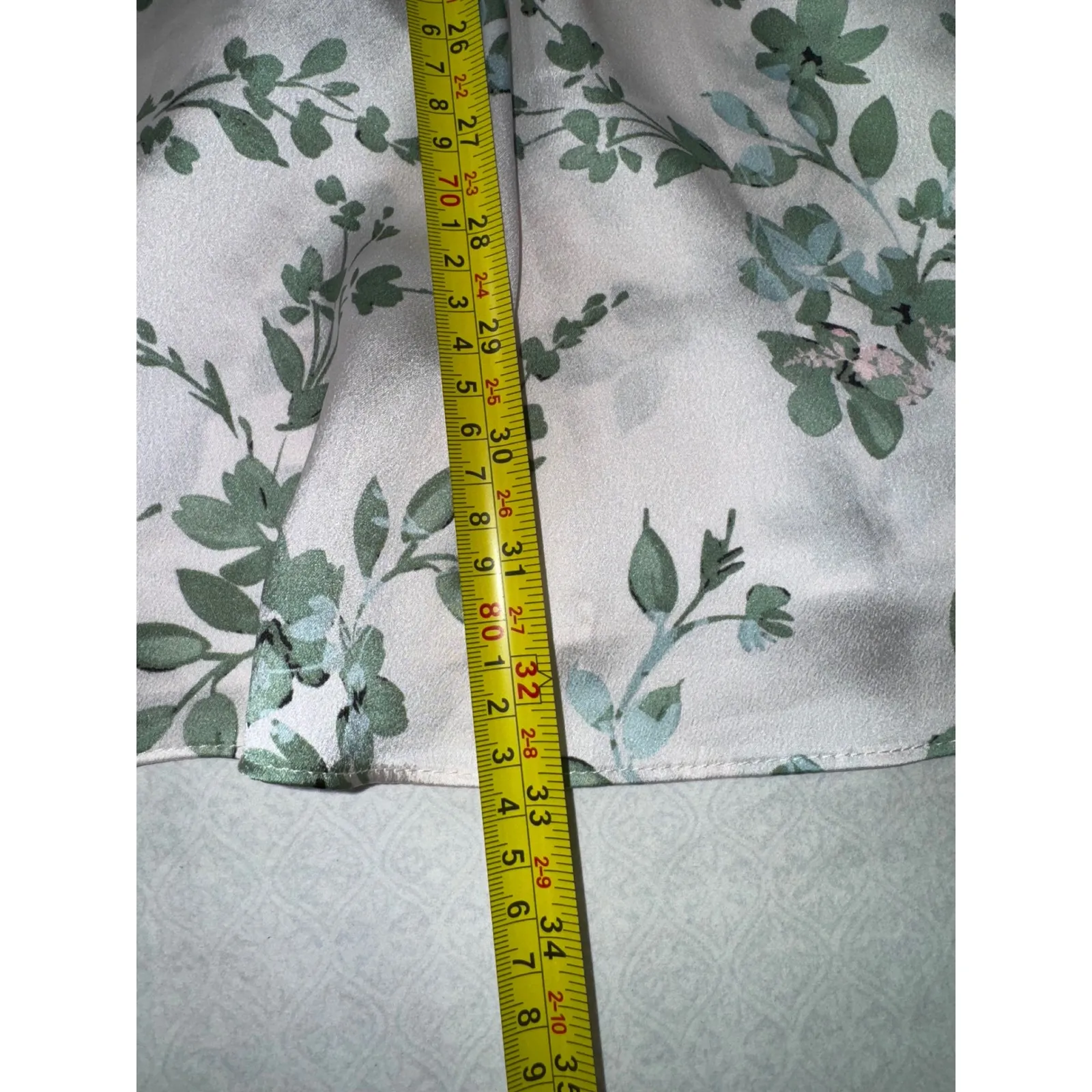 MISA Los Angeles Floral Print Wrap Twist Ruched Mini Dress Size M - Image 6