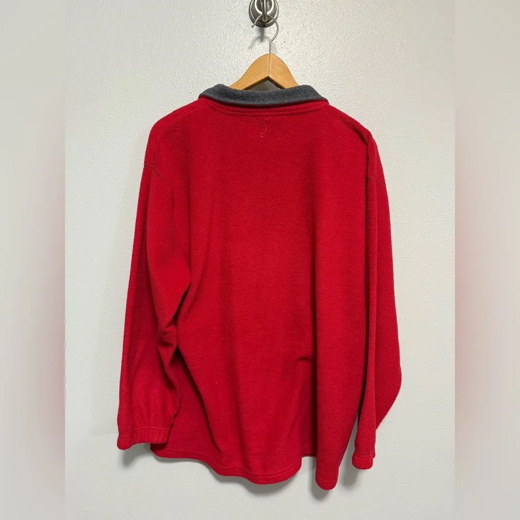 Pooh by Disney Eeyore Women’s Red Quarter Zip Fleece Sweatshirt Size 1X - Image 6