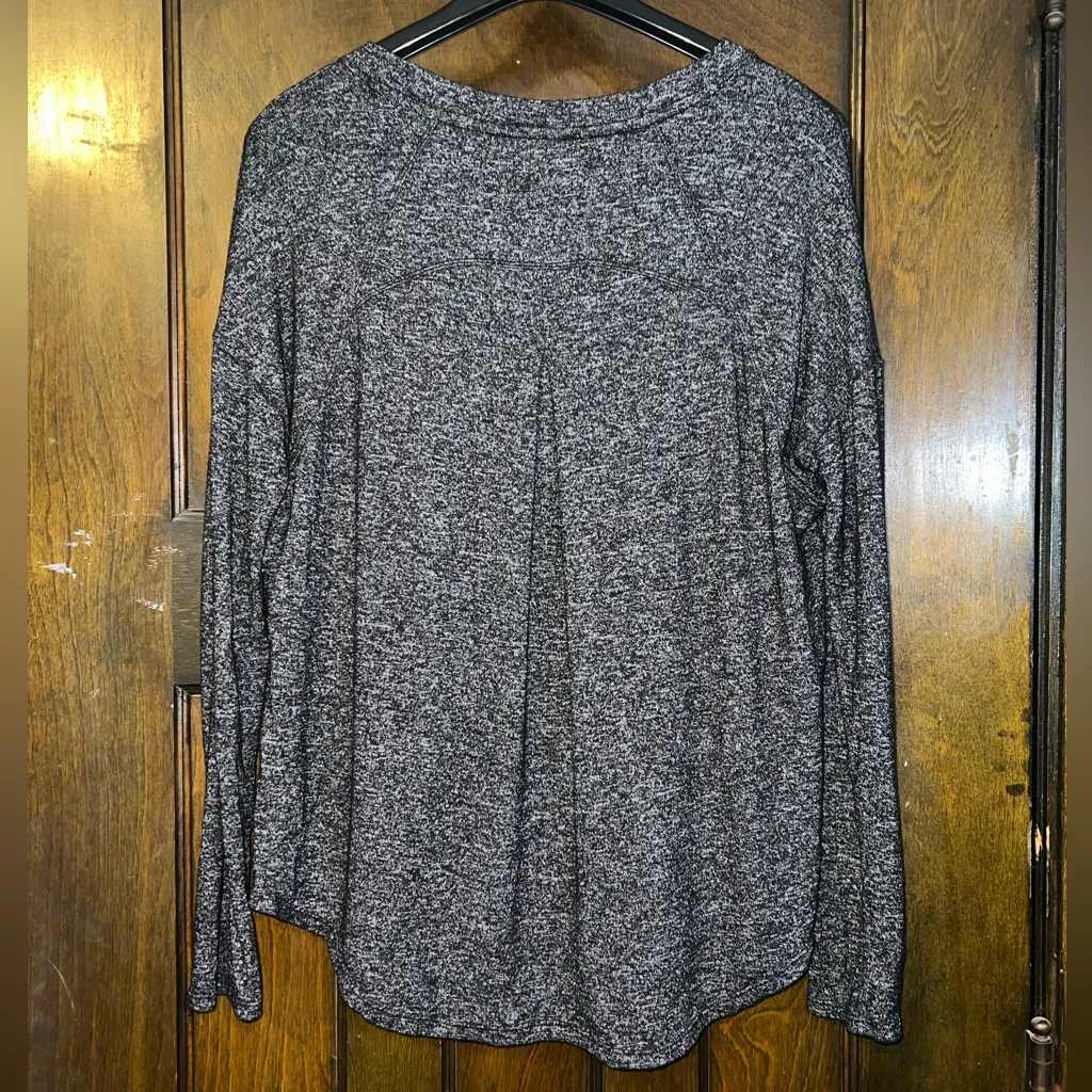 Calvin Klein Charcoal Long Sleeve Top - Image 2