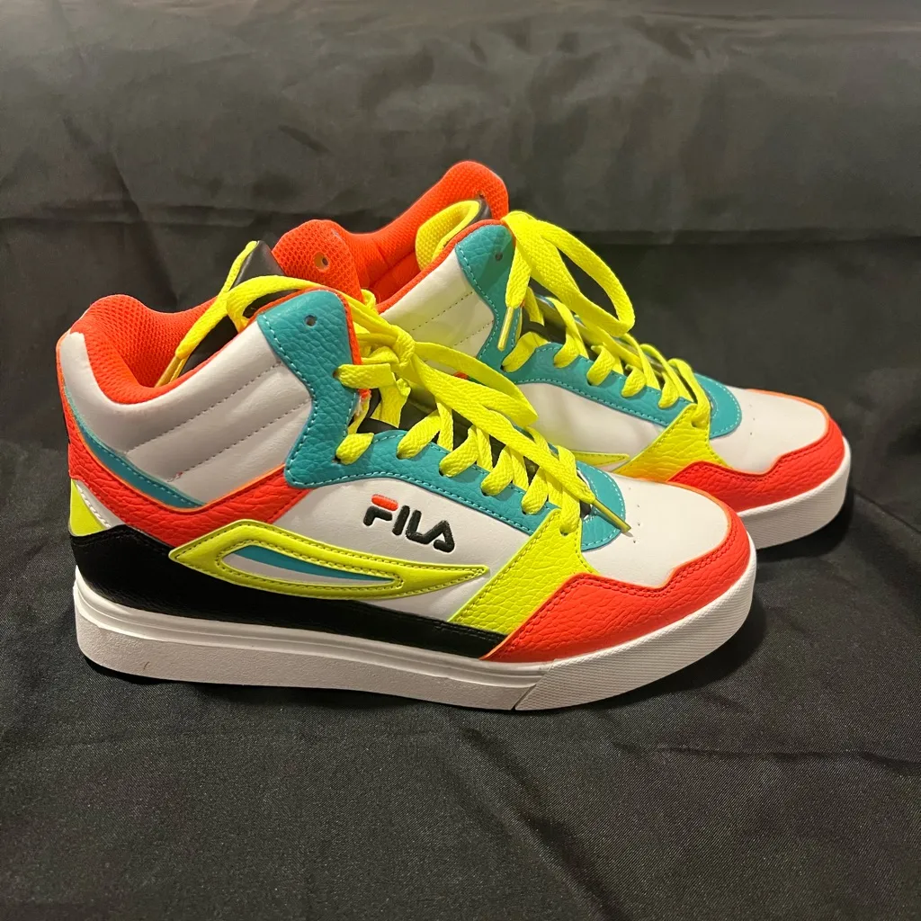 Fila Women’s High Top Multicolor Sneakers Athletic Shoes Size 8.5 - Image 10