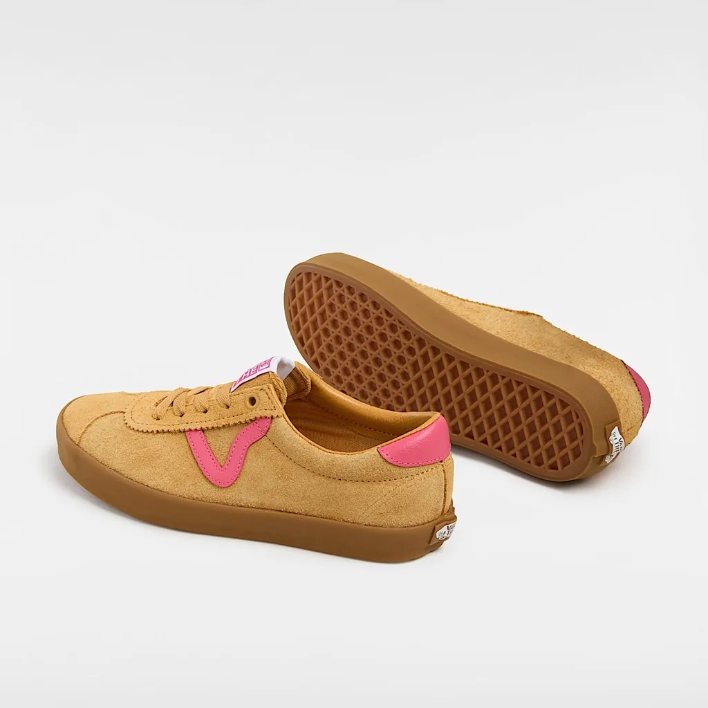 NEW VANS Trainers Vans Women Sport Low Gum Multi Yellow Suede Leather 9 - Image 3