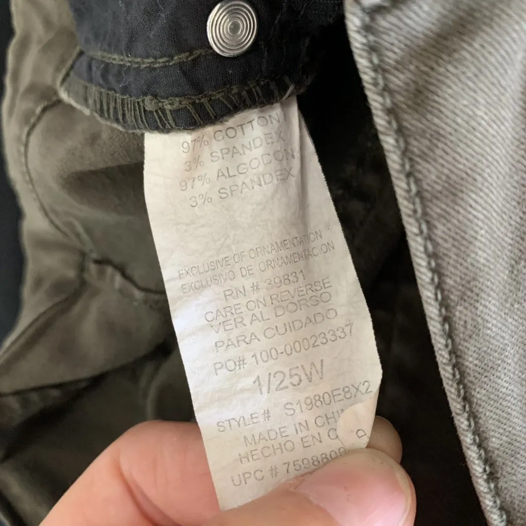 Altard State Skinny Pants 25 Green Stretch Casual Boho Festival Trendy - Image 6