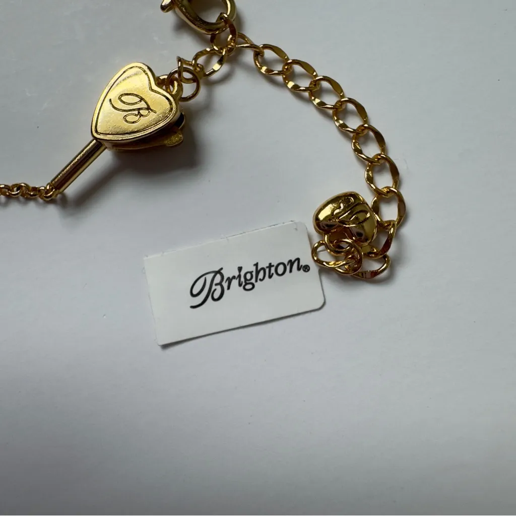 Brighton Elegant Gold & Silver Heart Pendant 2024 Necklace Chain w/ Rainbow Bag - Image 7