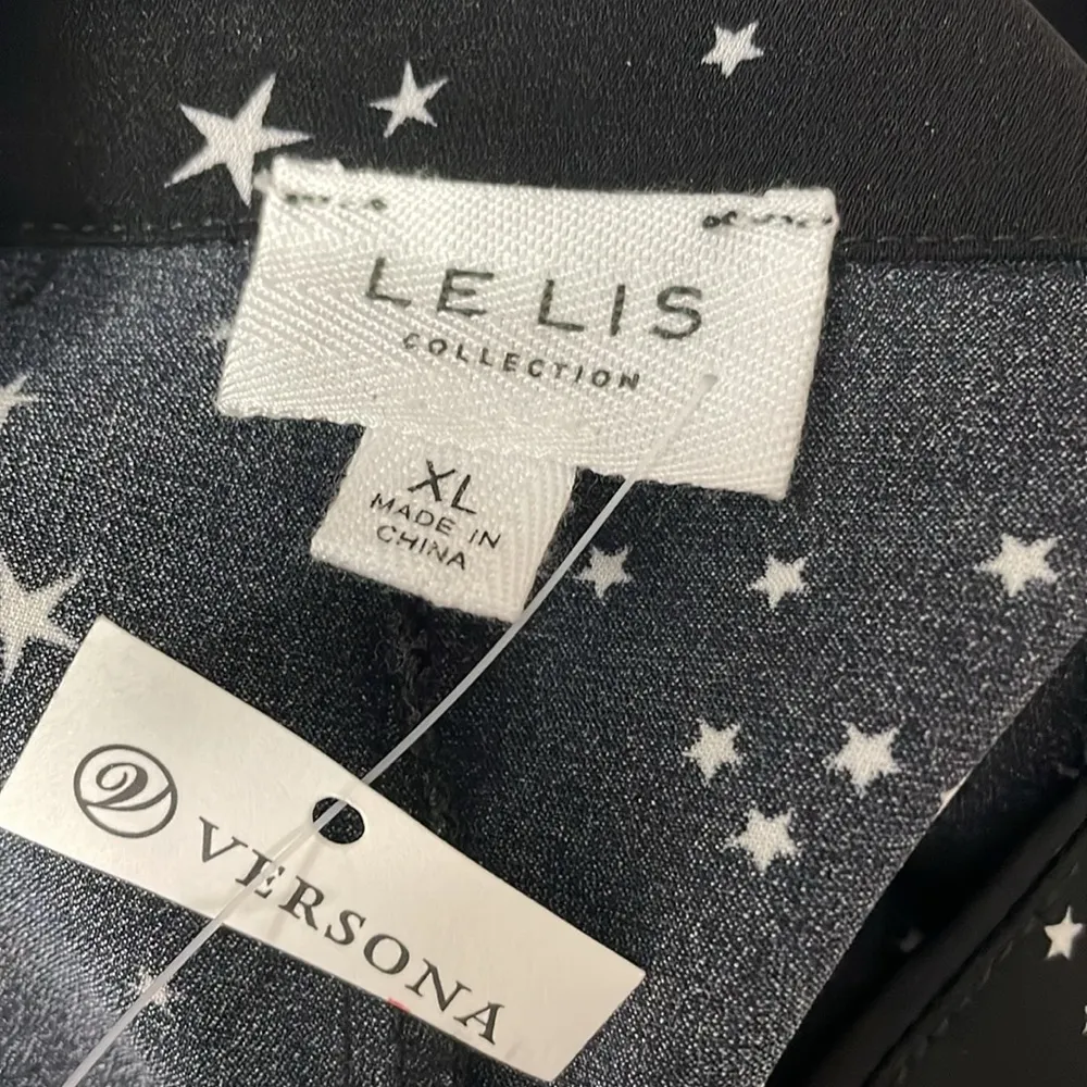 Le Lis Star Print Ruched Blouse - Image 6