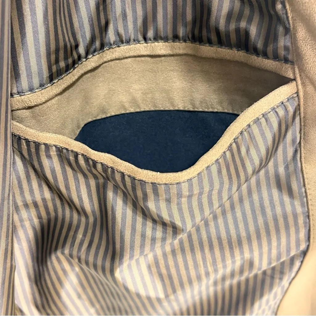 Imperfect Y2K suede barn jacket Claiborne Outerwear XL brown button down pockets - Image 9