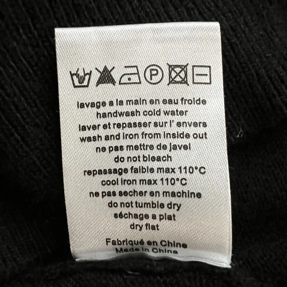 Claudie Pierlot Sweater Women 6 (2) Black Open Back Bow Updated Basic Minimalist - Image 8