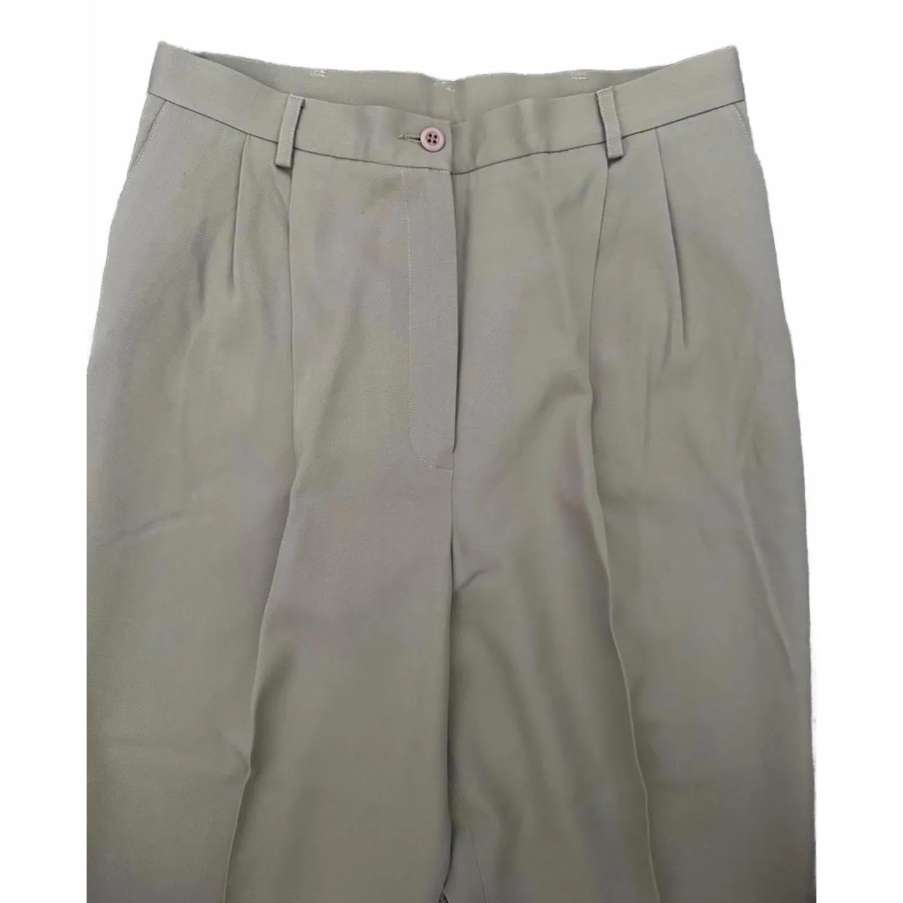 NEW Charter Club Women's Wool Dress Pants Size 12P Large Petite Tan Khaki Lined - Image 4