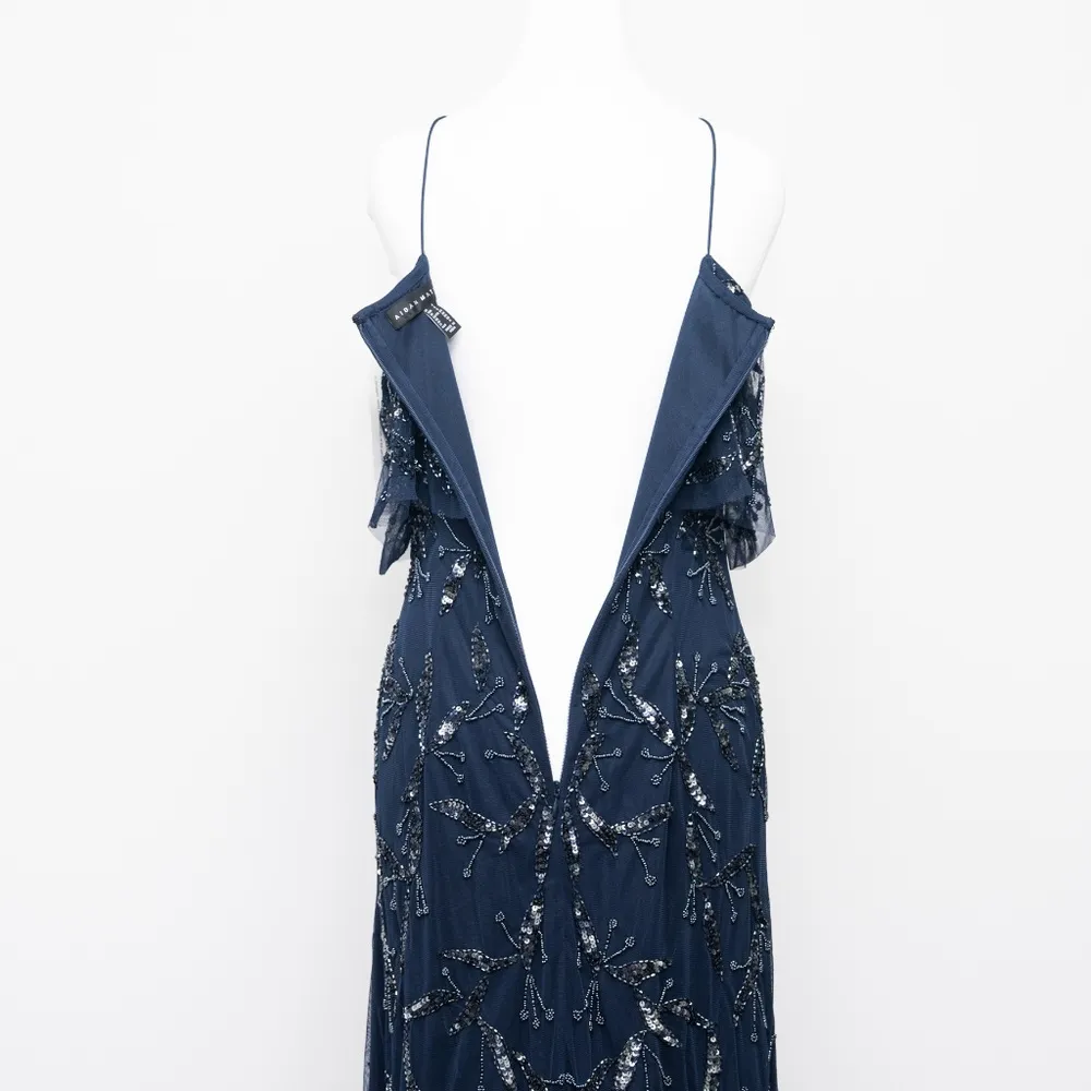 Aidan Mattox Beaded Cold Shoulder Halter Gown NWT - Image 13