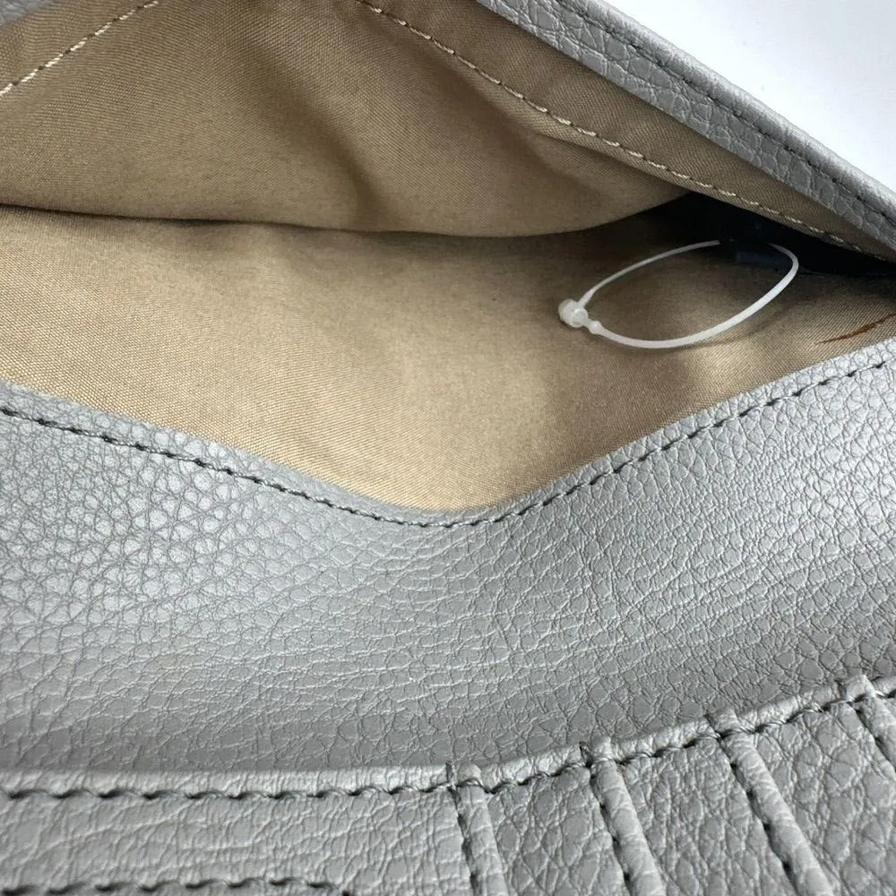 Relic Dylan Checkbook Crossbody Shoulder Wallet Purse | Smoke Gray MSRP $36 - Image 5