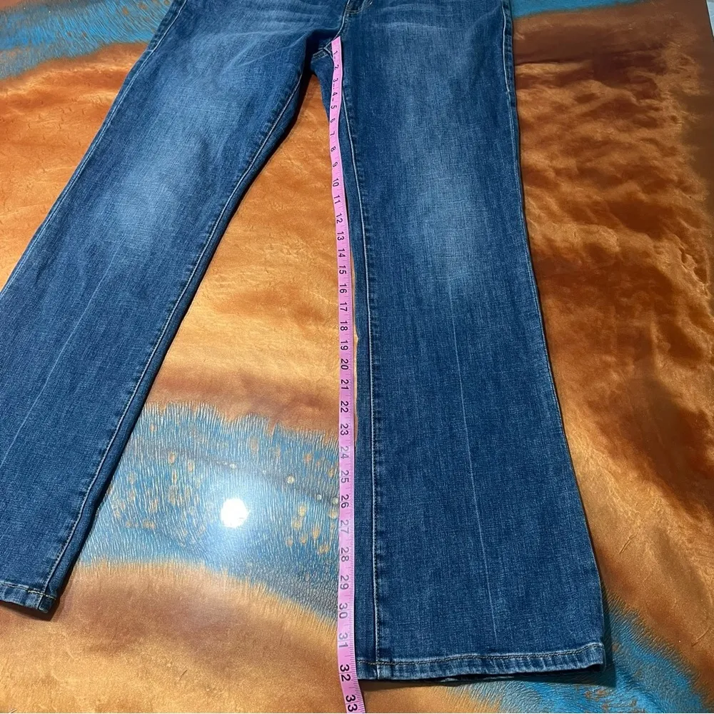 Cabi 5th avenue jeans size 6 blue straight leg high rise - Image 8