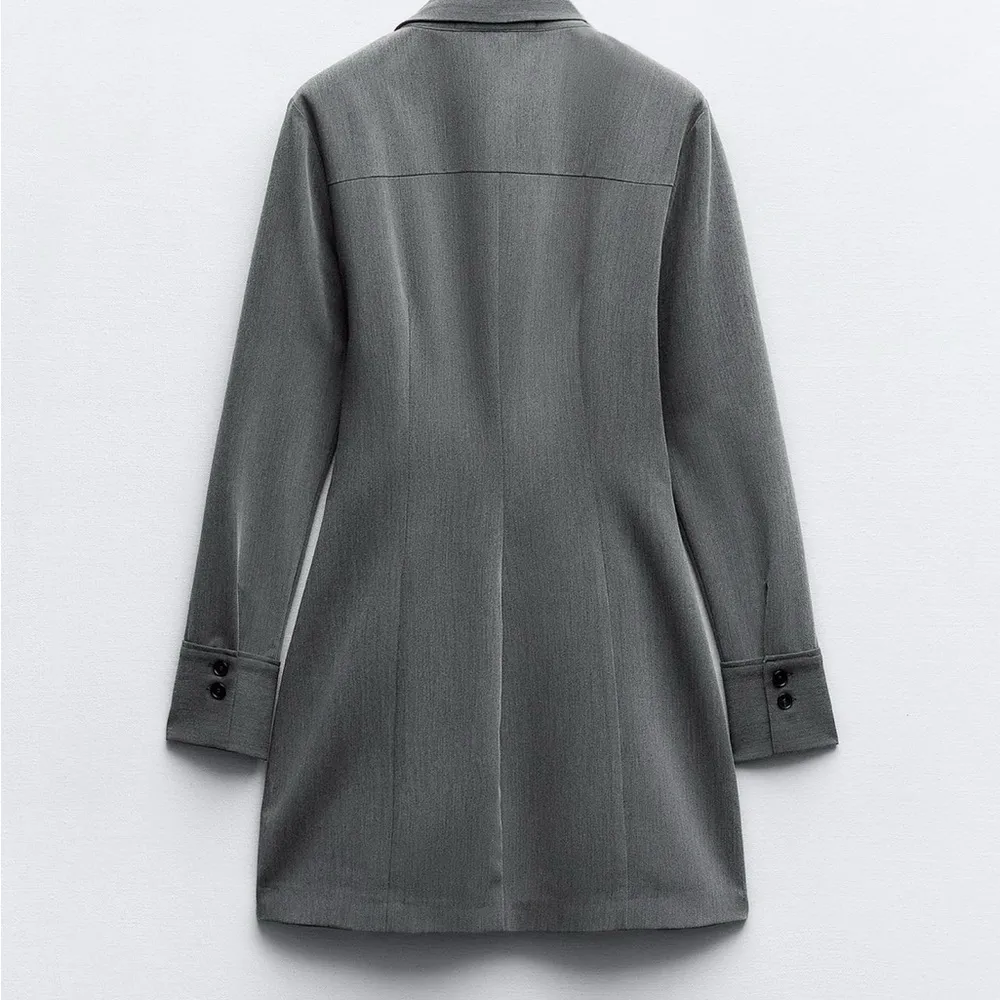 ZARA Fitted Mini Shirt Dress - Image 8