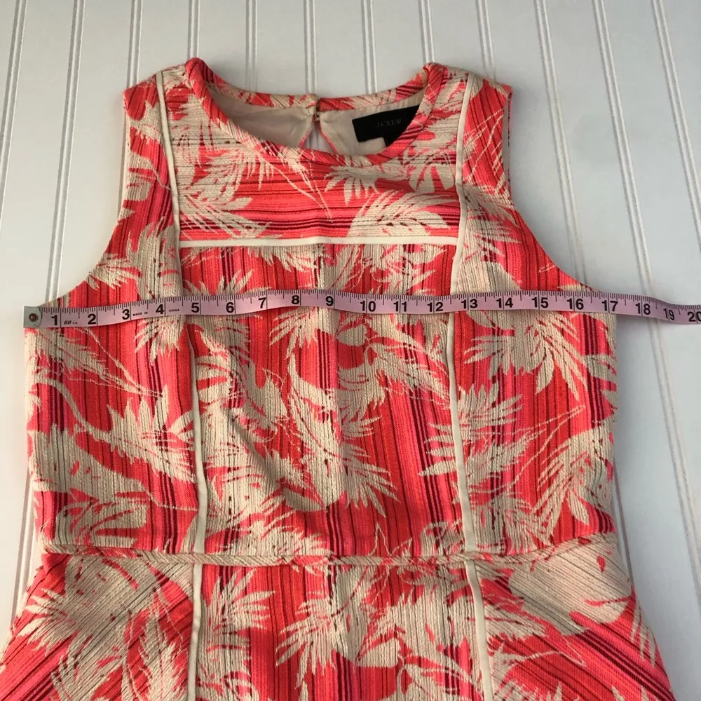 J. Crew Neon Sun-faded Tropical Sheath Dress in Pink Palm Floral - Image 11