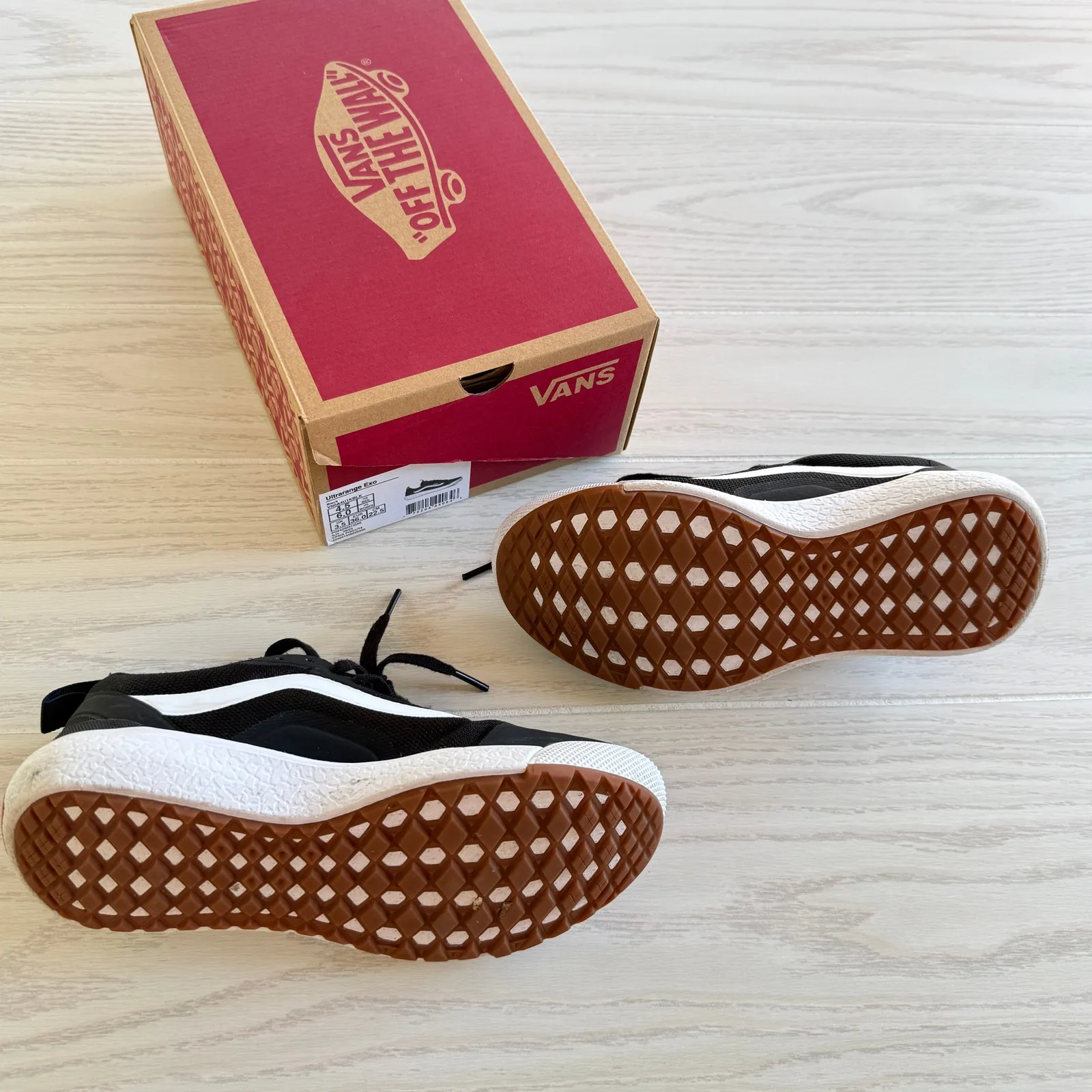 Vans UltraRange EXO Black Shoes Women’s 6 Men’s 4.5 w/ Box VN0A4U1K - Image 6