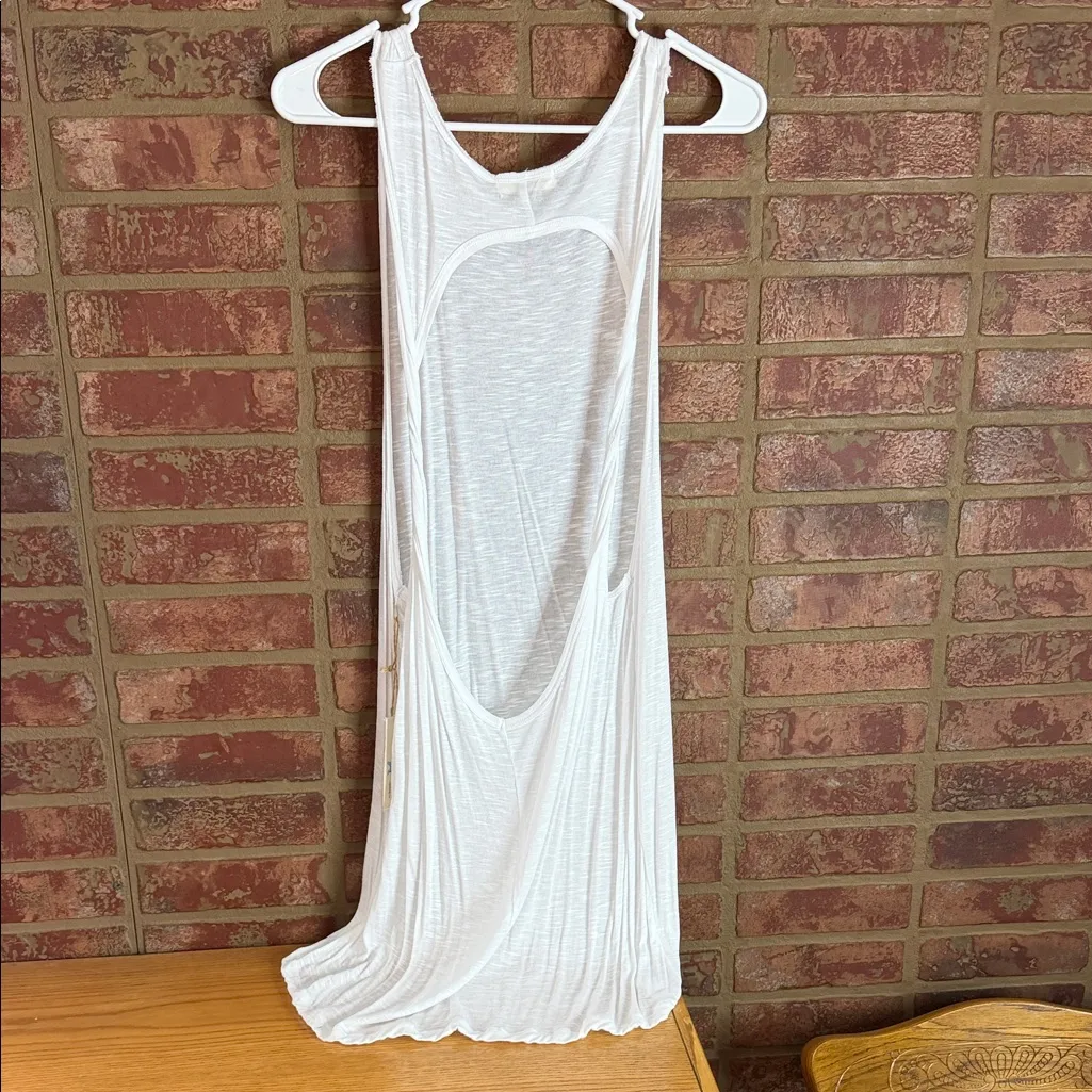 Bleu fish White swim coverup Size XL - Image 2
