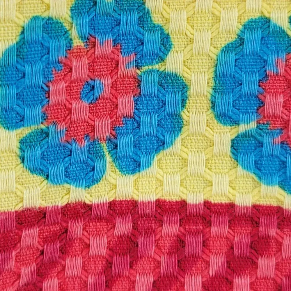 Talbots Dress 14 Pastel Textured Striped Floral Sleeveless Midi Easter Sprint - Image 3