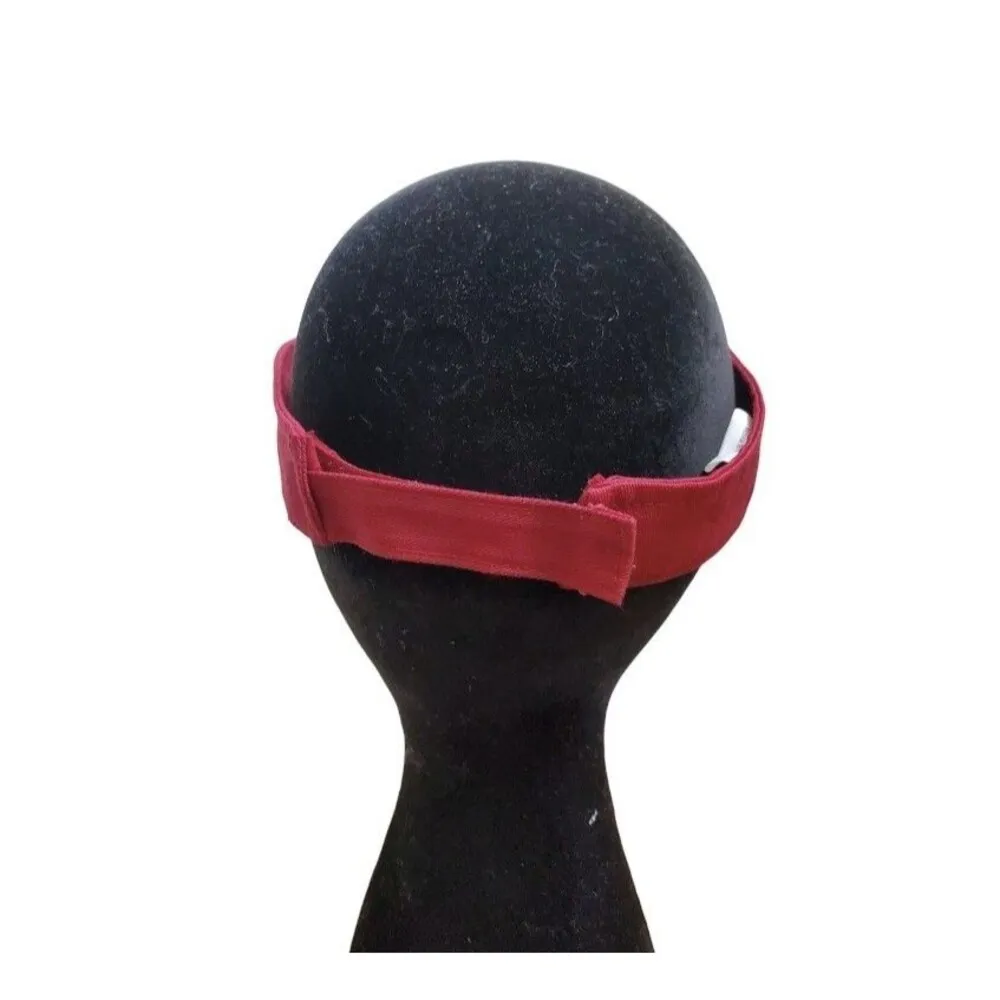 Wendy's Employee Visor Hat Cap Adjustable Dark Red Dave Thomas Foundation - Image 4