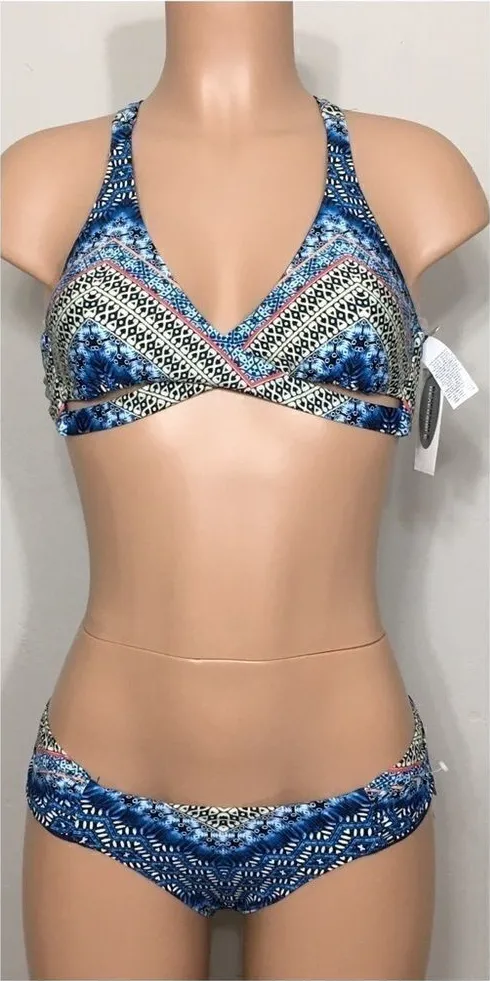 Lucky Brand BoHo Chevron reversible bikini. NWT - Image 2