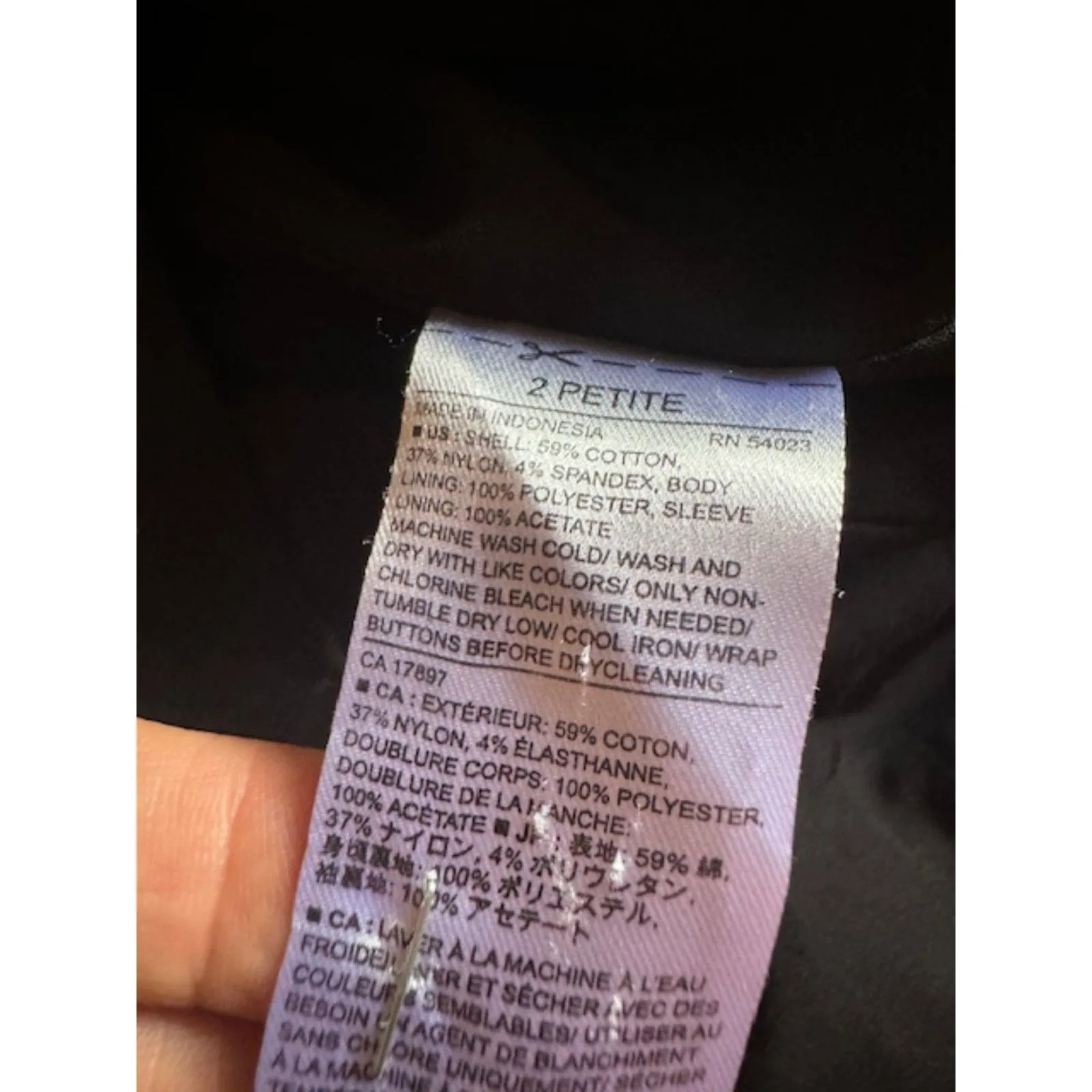 Banana Republic  Black Blazer 2 Petite - Image 5
