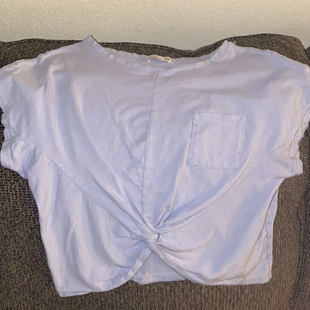 ✨Twist Knot Pocket Cropped Tshirt✨ - Image 4