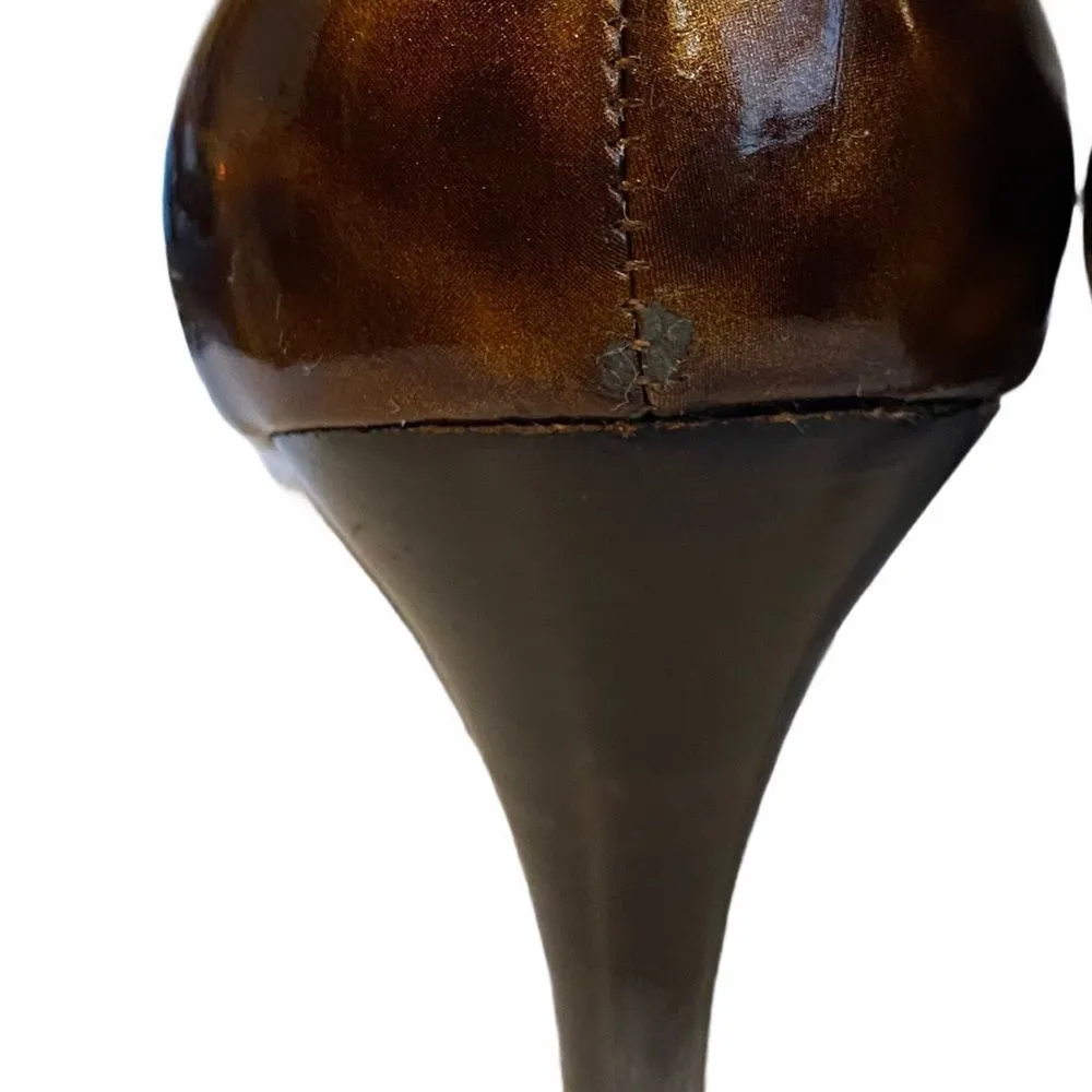 BP Animal Print Peep Toe Heels 9.5M Casual Office Workwear Shoes - Image 5