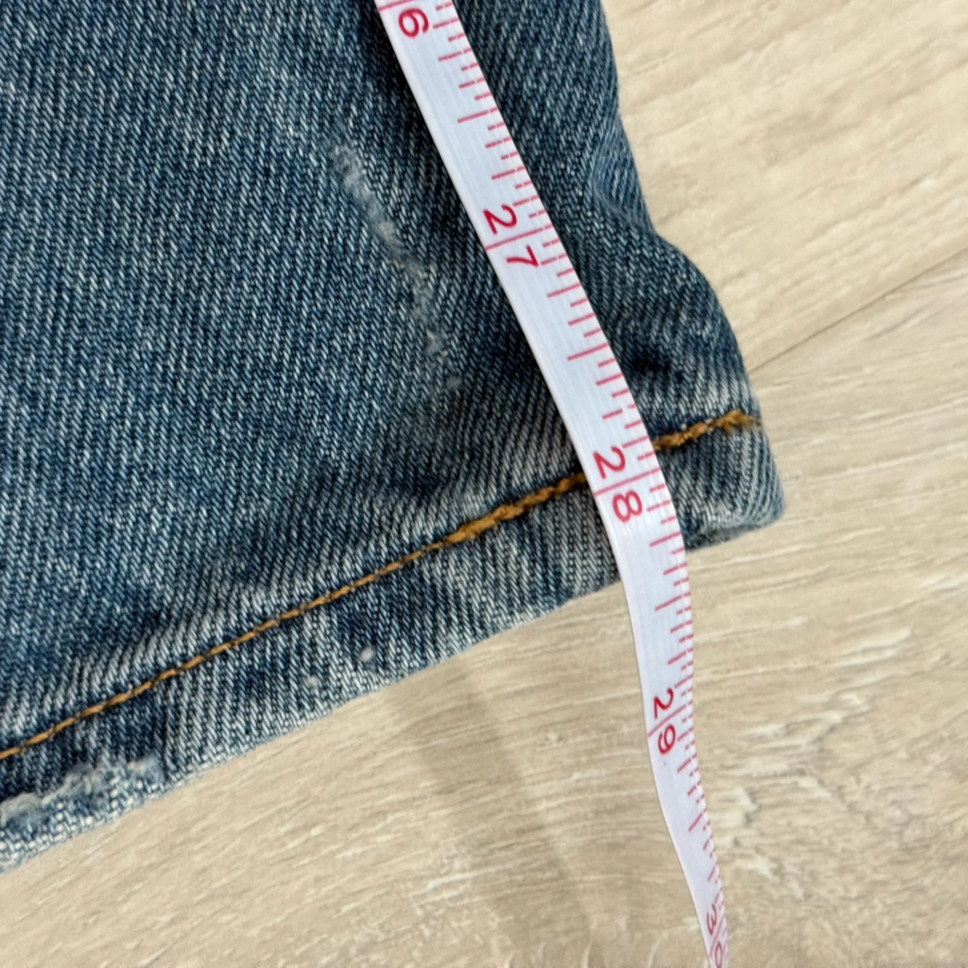 J. Crew Slouchy Boyfriend Distressed Jeans | Medium Blue Classic Denim Wash | 25 - Image 8