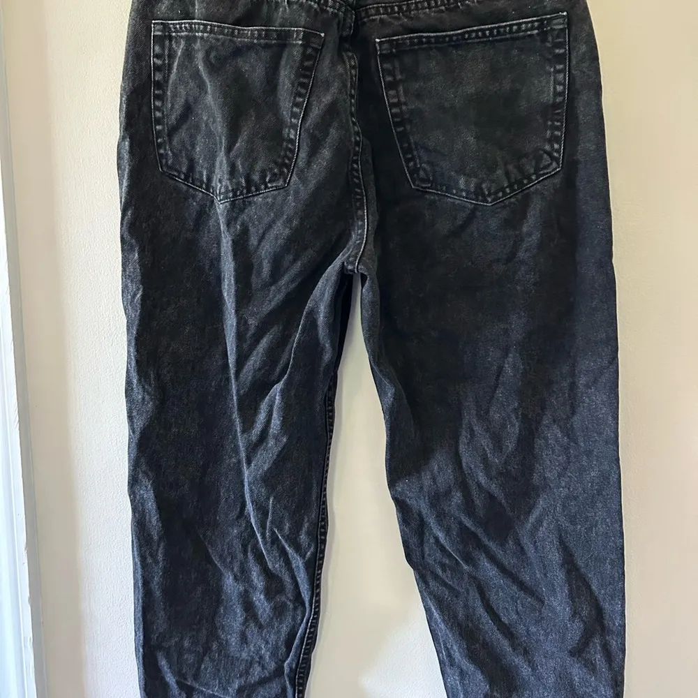 ASOS  Black Acid Washed Mom Jeans - Image 5