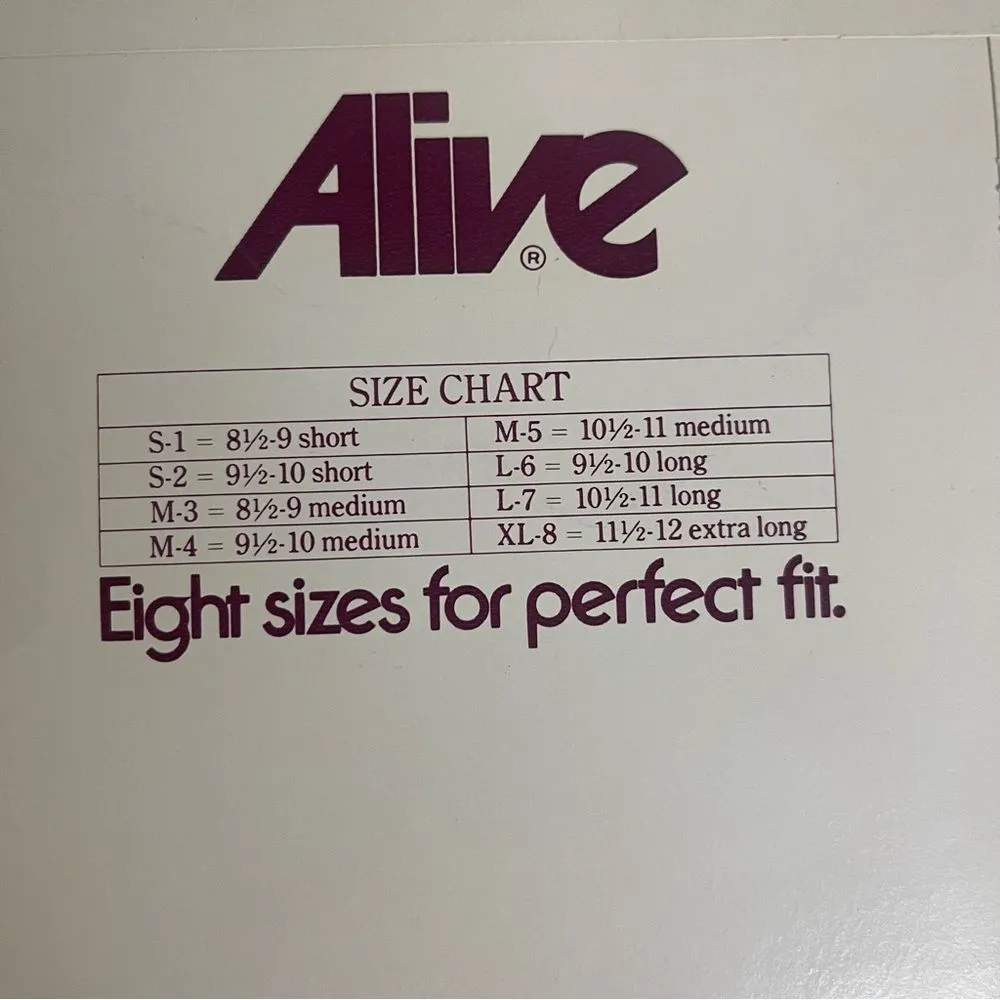 Vintage Hanes Medium Alive Sheer Support Stockings in Town Taupe NOS - Image 4