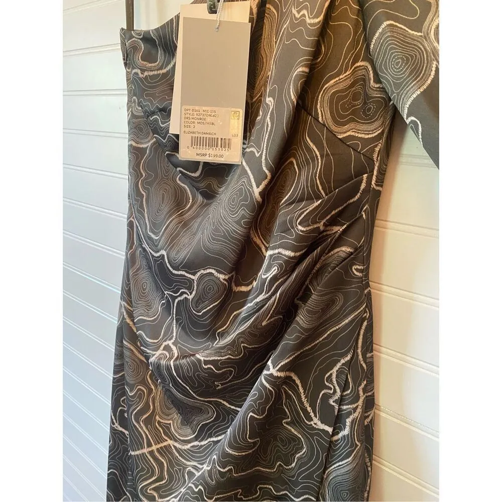 Antonio Melani x Elizabeth Damrich Monroe One Shoulder Satin Midi Dress - Image 11