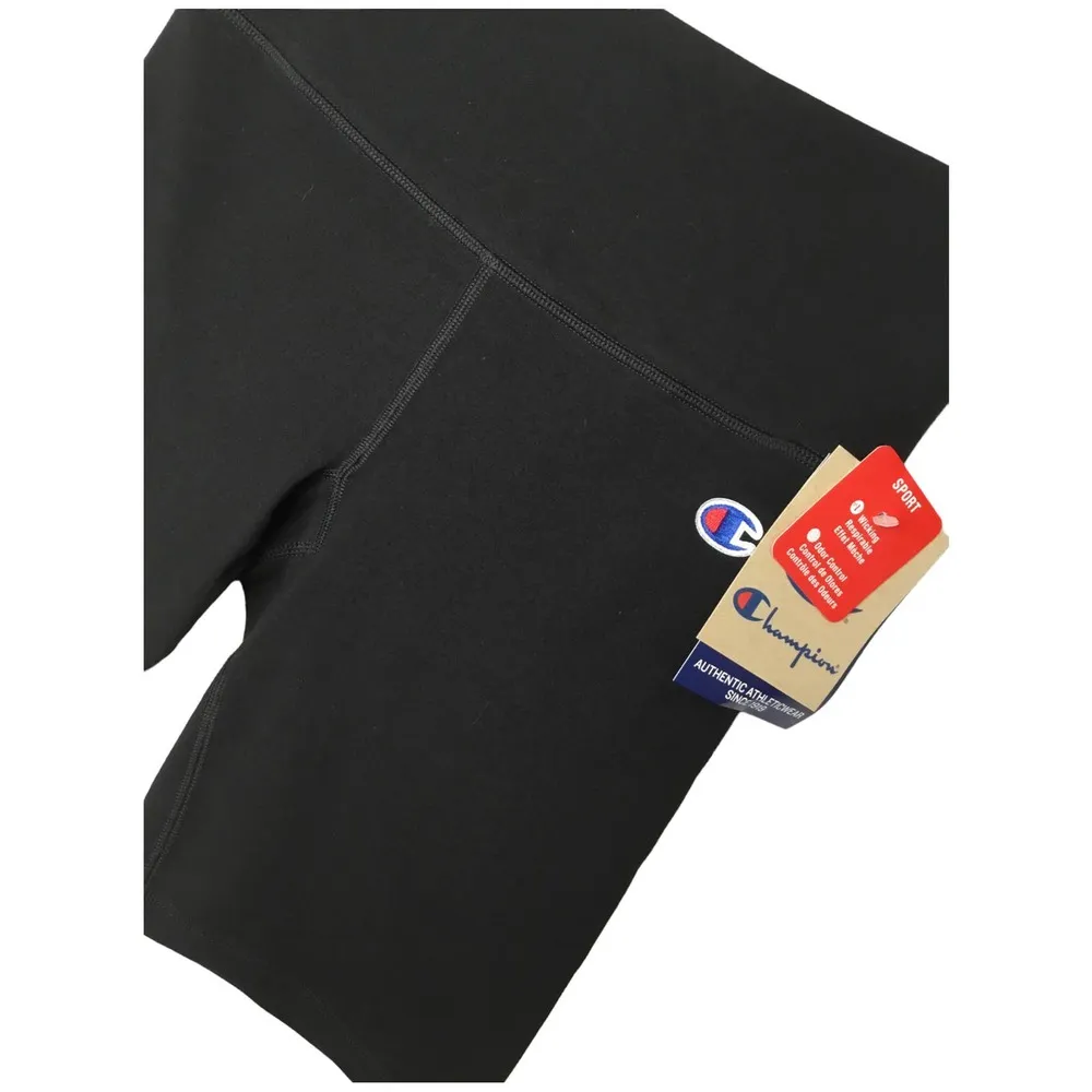 New Champion Everyday Bike Workout Yoga Short Fitted 7 Inch Black Small - Image 5