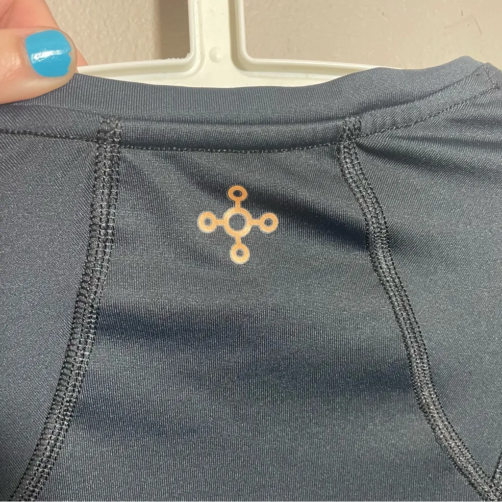 Tommie Copper Shoulder Support Short Sleeve Shirt Copper/Zinc infused Black Size L - Image 3