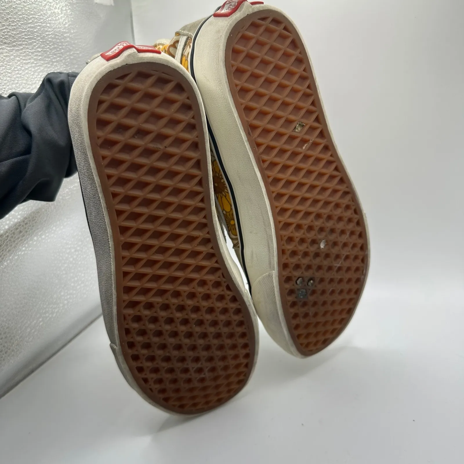 Vans Sk8 Hi High Top Floral Print Suede Canvas Sneakers Women Size 8.5 - Image 4