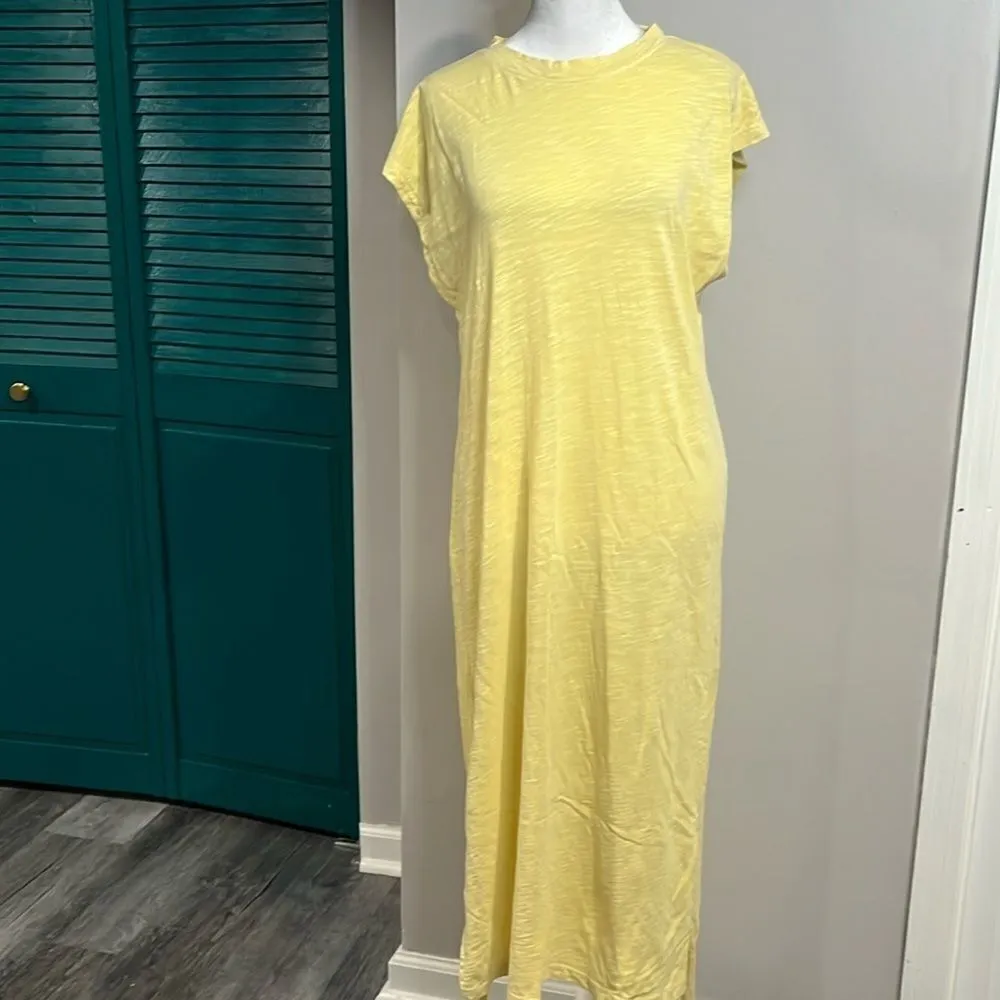 The Normal Brand Vintage Slub Tee Dress midi yellow - Image 7