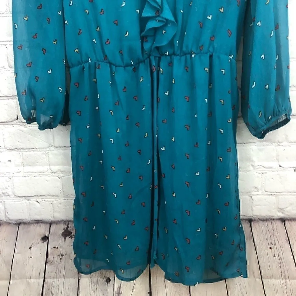 turquoise tunic top size S - Image 9