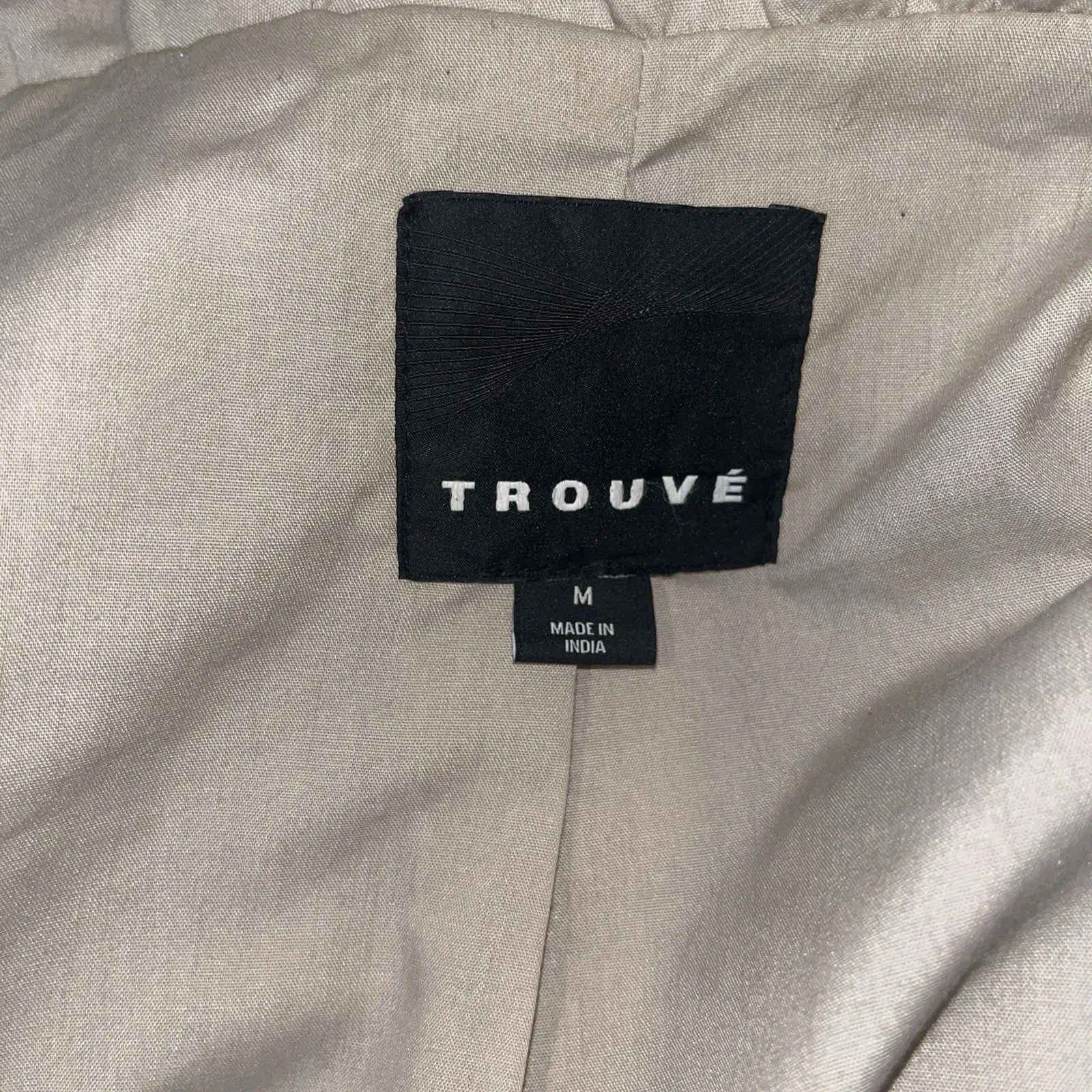 Trouvé Women’s Genuine Leather Moto Hooded Aviator Retro Jacket Size Medium - Image 2