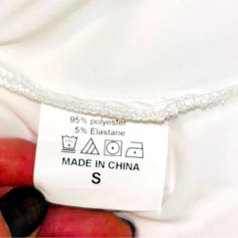 Vintage Satin Sheer Lace White Robe Sz S - Image 3