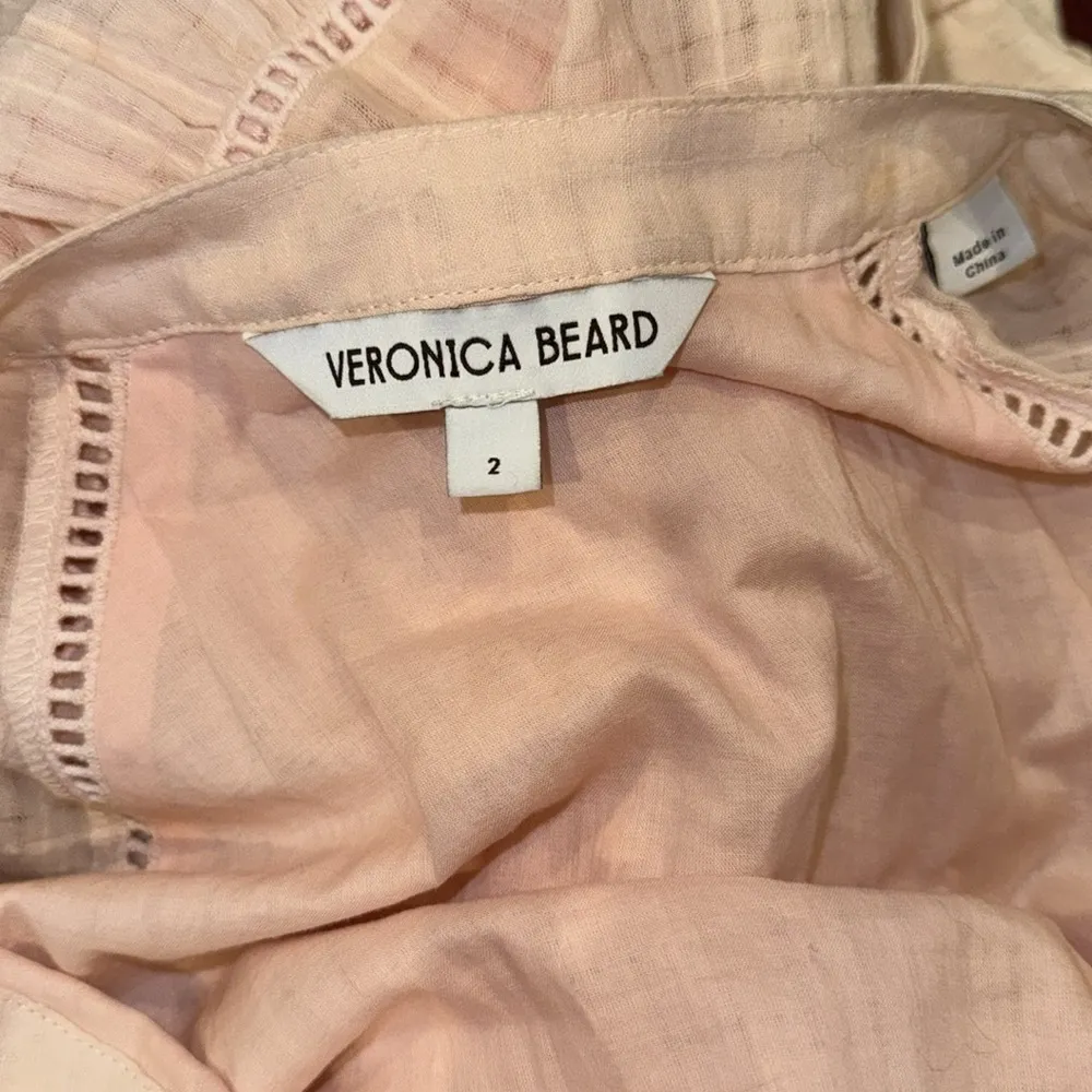 NWOT Veronica Beard Dewey fit and flare Cotton mini Dress in Pink Haze sz 2 - Image 6