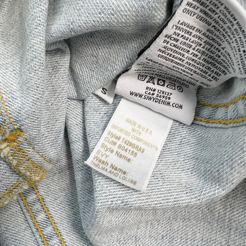 New Women’s Siwy Evy Oversized Jacket In Thelma And Louise Size S Blue - Image 11