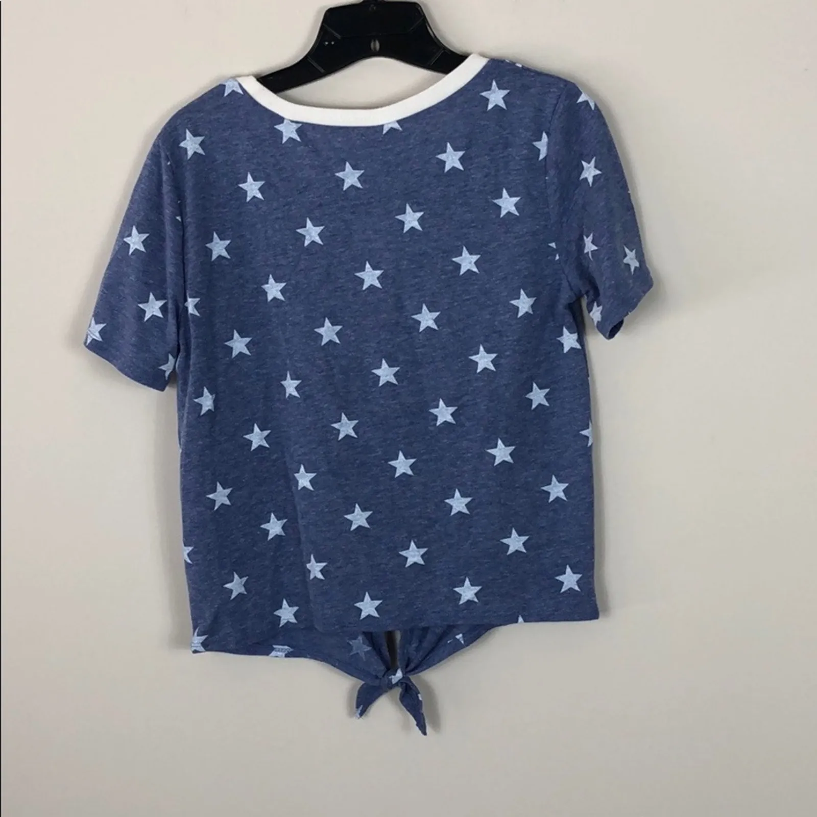 Alternative Star Top Patterned Blue Tie Front - Image 8