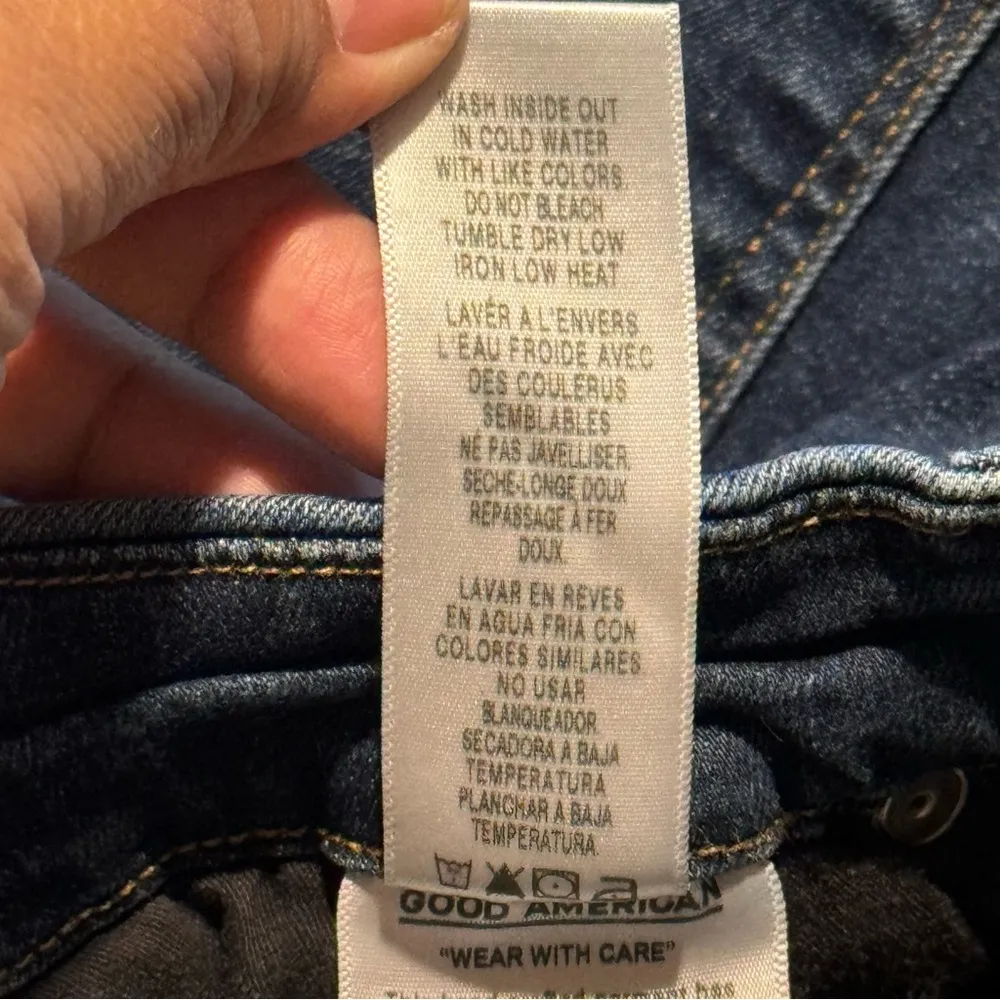 Good Petite Skinny Jeans Dark Blue Denim Mid Rise Stretch Size 8 - Image 7