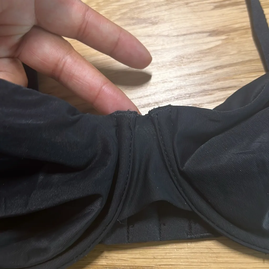 Lively Spacer Balconette Bra Black Mesh Size‎ 36B Adjustable Straps Underwire Size undefined - Image 4