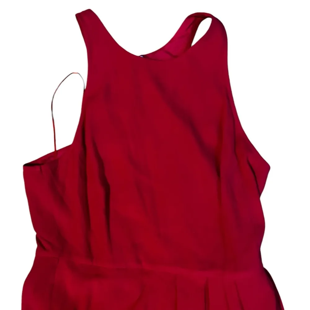 Yumi Kim Red So Social Dress Size Medium New with tags full length tulip skirt - Image 6