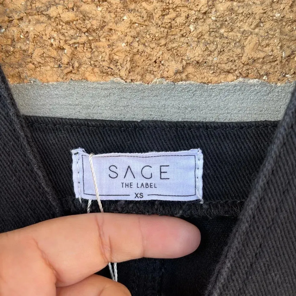 Sage The Label black overalls xs - Image 5