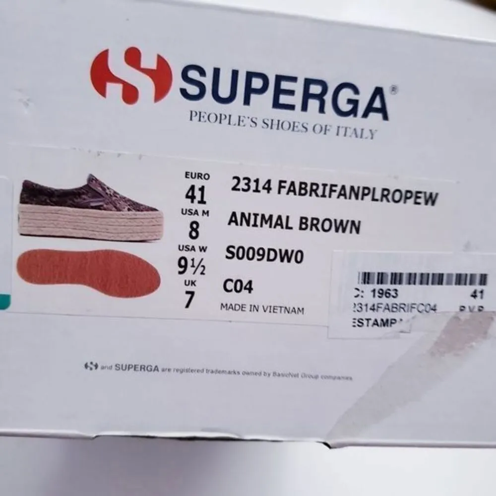 Superga Leopard Print Slip On Espadrille Platforms - Image 7