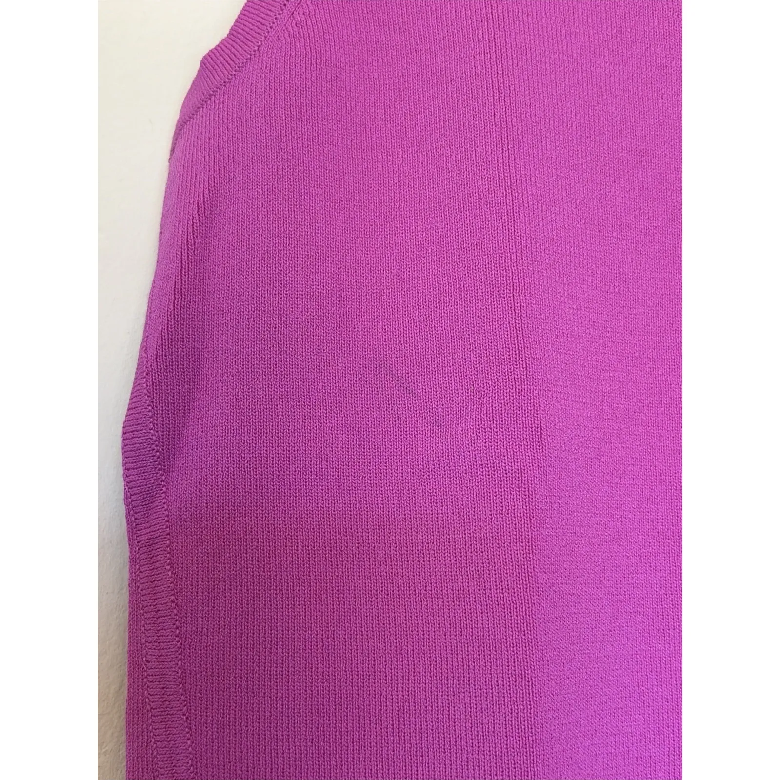 Ann Taylor Fuschia Pink Sleeveless Knit Tank Top Shirt Womens Small NEW NWT FLAW - Image 3