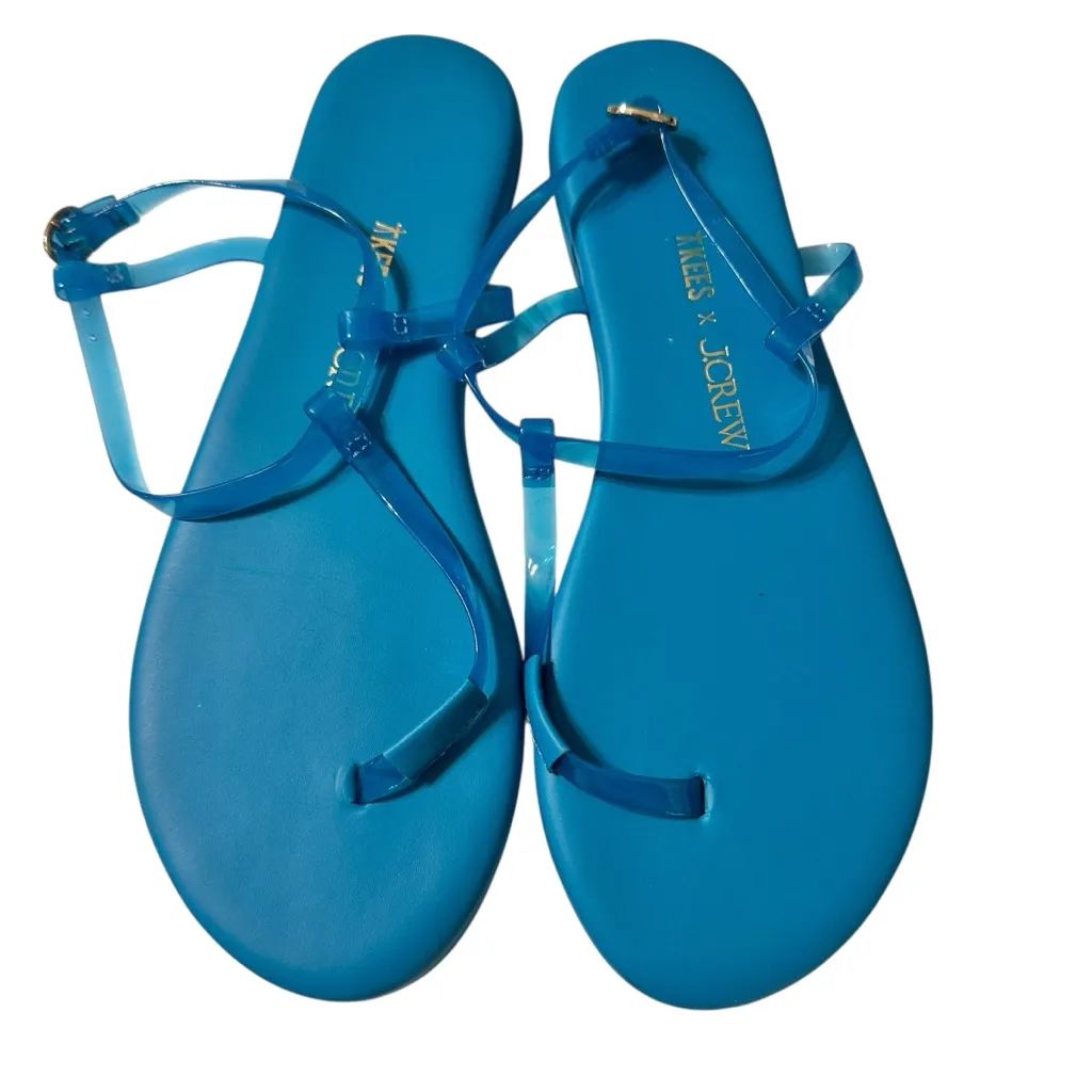 Tkees x JCREW Mallorca Mirage Thong Jelly Strap Sandals Size 7 - Image 4