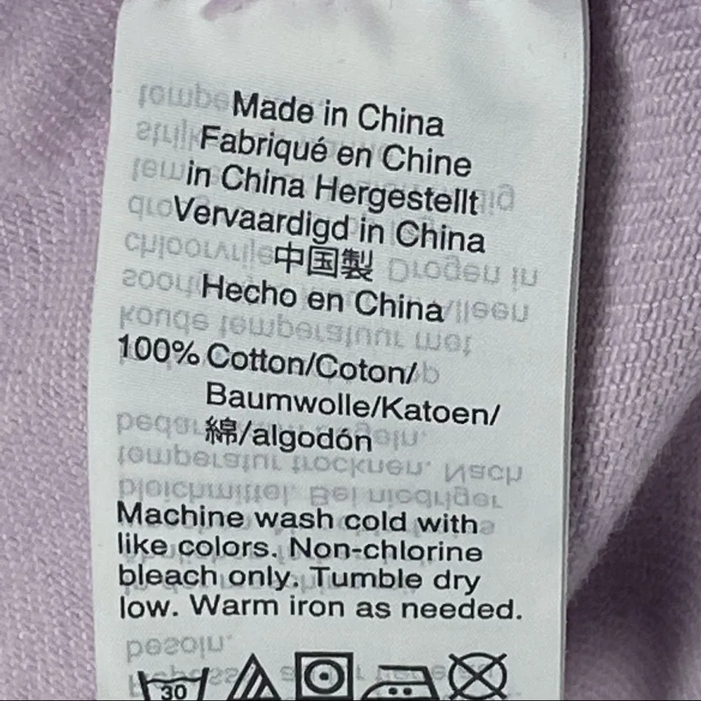 MADEWELL Rigid Denim A-Line Raw Hem 100% Cotton Marble Lilac Mini Skirt Size 32 - Image 6