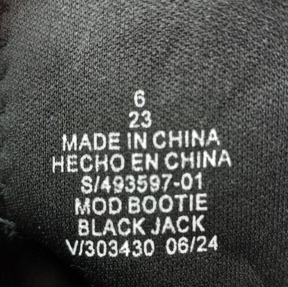 Old Navy 6 Mod Bootie Black Jack Inside Zip Chunky Heel Booties In Black - Image 11